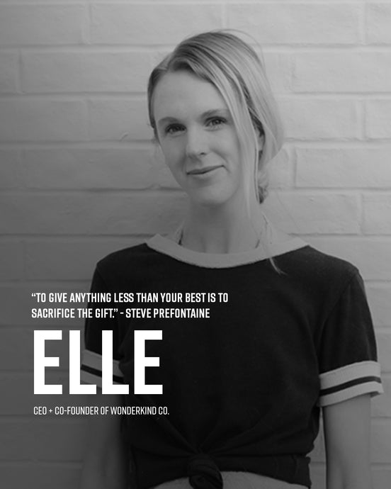 ELLE: To give anything less than your best is to sacrifice the gift