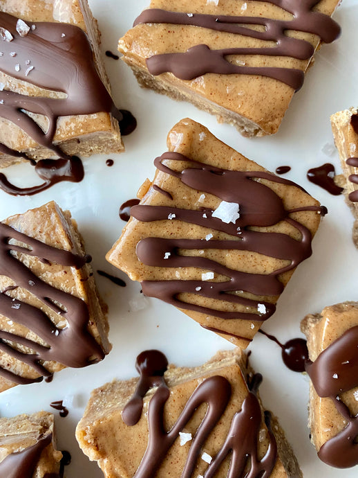 Blackberry & Almond Butter Caramel Bars