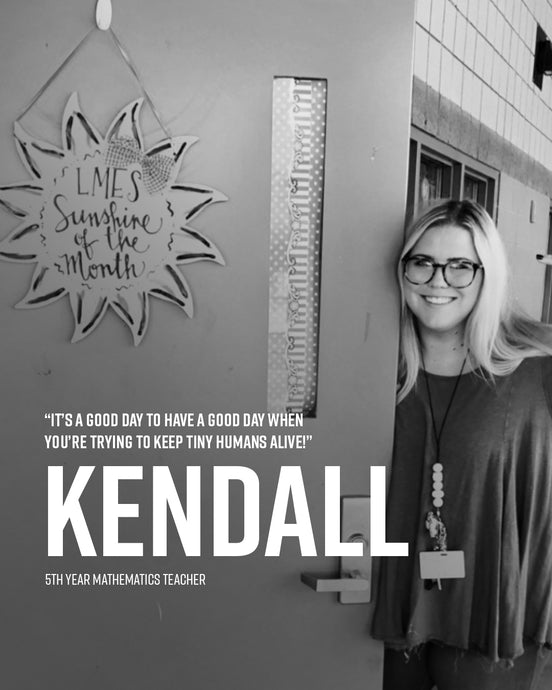 KENDALL: It’s a good day to have a good day when you’re trying to keep Tiny humans alive!