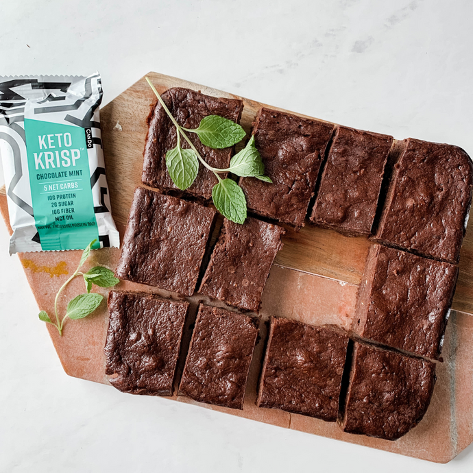 FUDGY CHOCOLATE PEPPERMINT BROWNIES