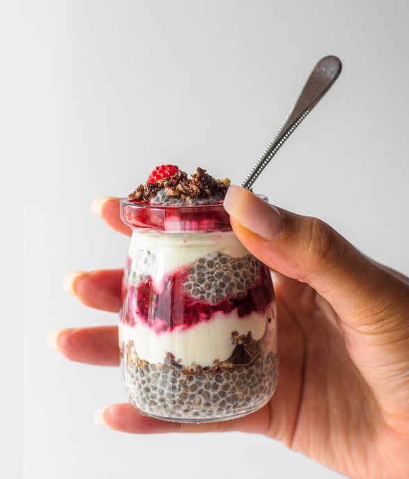 Raspberry Chocolate Chia Pudding