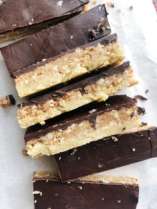 ALMOND BUTTER SHORTBREAD BARS