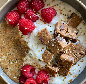 Holiday-Inspired Low Sugar Yogurt Bowl