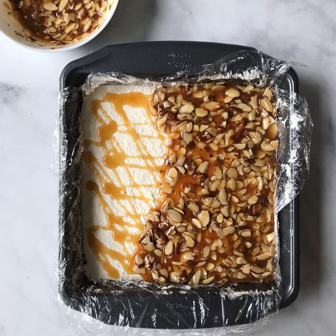 Almond Praline Cheesecake